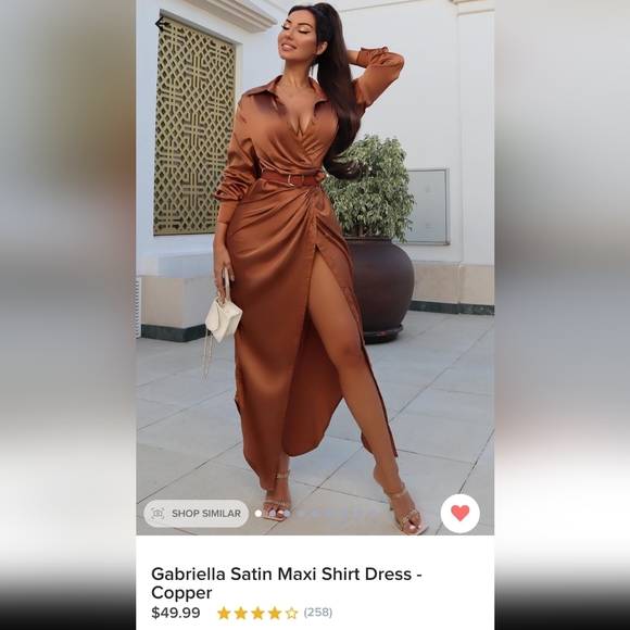 Gabriella Satin Skirt